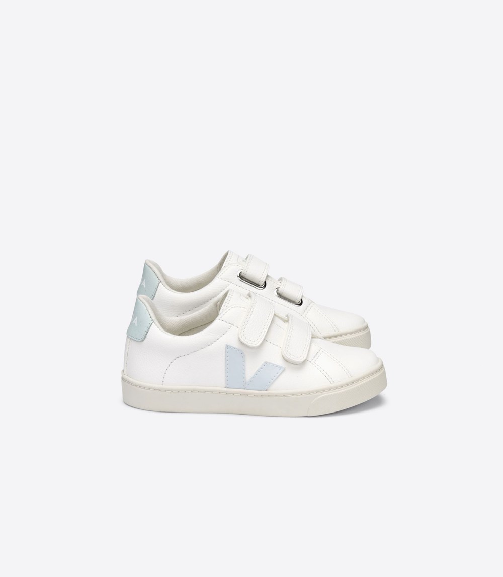 Tenis Veja Niños - Esplar Velcro Chromefree - Blancos - 609HIMTBE